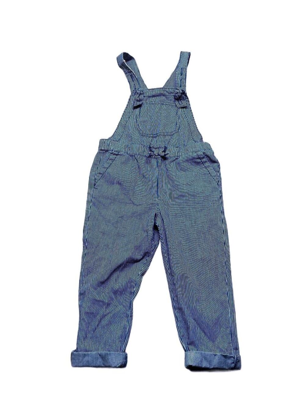 OshKosh B'gosh Blue and White Striped Cotton Overalls for Kids 4T